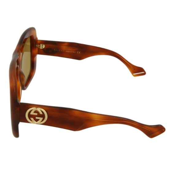 Gucci Brown Thick Havana Sunglasses